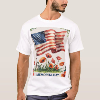 メモリアルデーTシャツ愛国米国国旗のシャツ Tシャツ