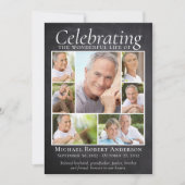 メモリアルトリビュートフォトコラージュ石板 サンキューカード (正面)