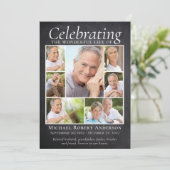 メモリアルトリビュートフォトコラージュ石板 サンキューカード (スタンド正面)