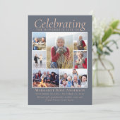 メモリアルトリビュート写真コラージュ記念 サンキューカード (スタンド正面)