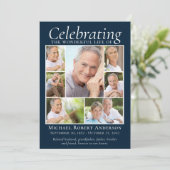 メモリアルトリビュート写真コラージュ記念 サンキューカード (スタンド正面)