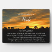 メモリアルトリビュート名スピリチュアル詩の夕日 フォトプラーク (正面)