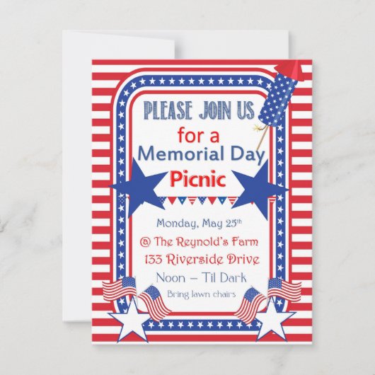 メモリアルドーのご招待 招待状 (正面)