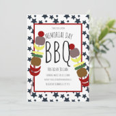 メモリアルドーのBBQピクニック グリル 招待状 (スタンド正面)