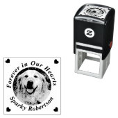 メモリアルハート名の写真の追加 セルフインキングスタンプ (インサイチュ)