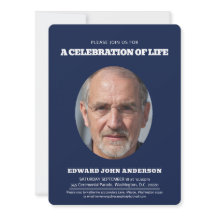 メモリアルハート楕円形フォトブルー