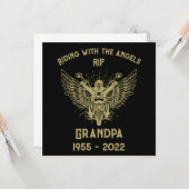 メモリアルバイクライダーの追悼式 カード (正面/裏面インサイチュ)