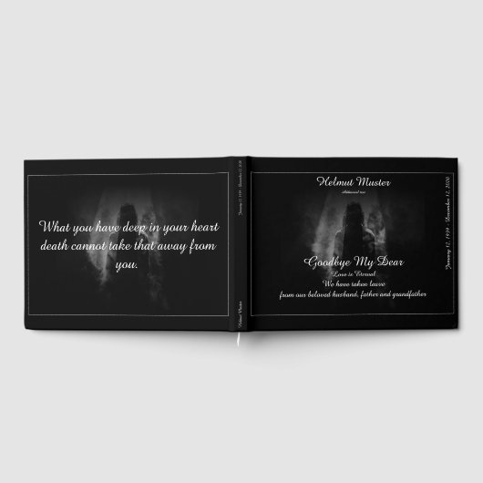 メモリアルバインダーインザライト – さようなら親愛ね ゲストブック (全面)