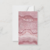 メモリアルバラクオーツ葬儀サンキューノートカード ノートカード (裏面)