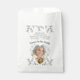 メモリアルバードシードハート写真葬儀悔やみや弔慰 フェイバーバッグ