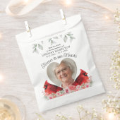 メモリアルバードシード（鳥）ショウジョウコウカンチョウハート写真葬儀 フェイバーバッグ (クリップ留めされた状態)