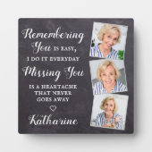 メモリアルパーソナライズされたコレクションフォトコラージュ フォトプラーク (正面)