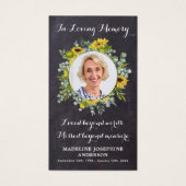 メモリアルヒマワリ葬儀祈りの言葉カードシャルボード (正面)