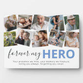 メモリアルヒーローパパフォトコラージュ フォトプラーク (正面)