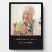 メモリアルファミリーメモリアルキープサケ悔やみや弔慰 フォトプラーク (正面)