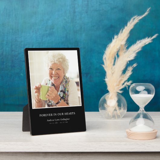 メモリアルファミリーメモリアルキープサケ悔やみや弔慰 フォトプラーク (側面)