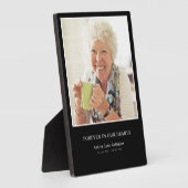 メモリアルファミリーメモリアルキープサケ悔やみや弔慰 フォトプラーク (側面)