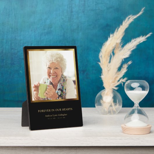 メモリアルファミリーメモリアルキープサケ悔やみや弔慰 フォトプラーク (側面)