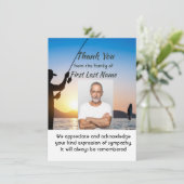 メモリアルフィッシャーマン魚釣りフィッシュありがとう サンキューカード (スタンド正面)