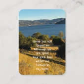 メモリアルフォトオーチャードレイク紅葉記念 名刺 (正面)