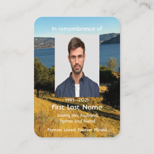 メモリアルフォトオーチャードレイク紅葉記念 名刺 (裏面)