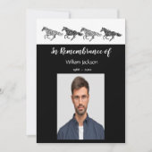 メモリアルフォトグラフィックアートウマ招待状 招待状 (正面)