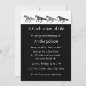 メモリアルフォトグラフィックアートウマ招待状 招待状 (裏面)