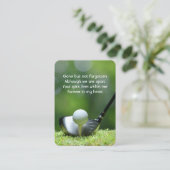 メモリアルフォトゴルファーのゴルフコースゴルフ 名刺 (スタンド正面)