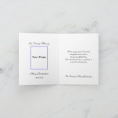 メモリアルフォトサンキューノートカード – - Lilacs サンキューカード (内部)