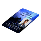 メモリアルフォトサンキューバイクバイクもしくは自転車に乗る人 マグネット (左側)