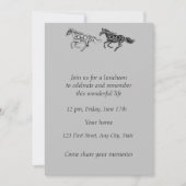 メモリアルフォトサービスグラフィックアートウマ 招待状 (正面)