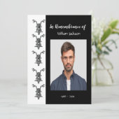 メモリアルフォトバイクバイクもしくは自転車に乗る人サイクリング招待状 招待状 (スタンド正面)