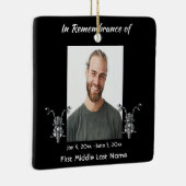 メモリアルフォトバイクバイクもしくは自転車に乗る人 セラミックオーナメント (右)