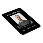 メモリアルフォトバイクバイクもしくは自転車に乗る人 マグネット (右側)