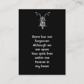 メモリアルフォトバイクバイクもしくは自転車に乗る人 名刺 (正面)