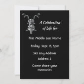 メモリアルフォトバイクバイクもしくは自転車に乗る人 招待状 (正面)