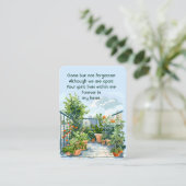 メモリアルフォトバルコニーガーデンガーデナー 名刺 (スタンド正面)