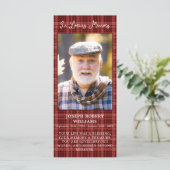 メモリアルフォトプレイド葬儀祈りの言葉しおりカード (スタンド正面)