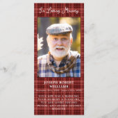 メモリアルフォトプレイド葬儀祈りの言葉しおりカード (正面)