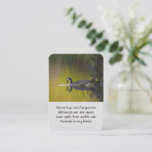 メモリアルフォトレイクカナダグースバード 名刺 (スタンド正面)