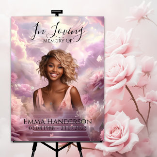 メモリアルフォト葬儀ウェルカムサイン ポスター