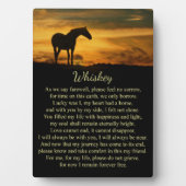 メモリアルフォーホーススピリチュアル名前をカスタムする フォトプラーク (正面)