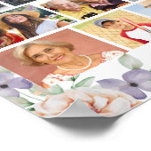 メモリアルフローラグリーンリー56フォトコラージュ ポスター (角)