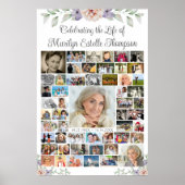 メモリアルフローラグリーンリー56フォトコラージュ ポスター (正面)