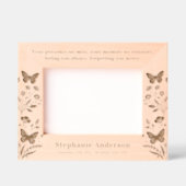 メモリアルフローラバタフライウッド写真記憶 レーザー彫刻フレーム (正面)