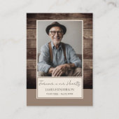 メモリアルフローララシツックウッドフォトモディラルキープサケ 名刺 (正面)