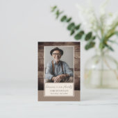 メモリアルフローララシツックウッドフォトモディラルキープサケ 名刺 (スタンド正面)