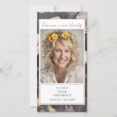 メモリアルフローラ写真葬儀記念 サンキューカード (正面)