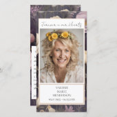 メモリアルフローラ写真葬儀記念 サンキューカード (正面/裏面)