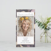 メモリアルフローラ写真葬儀記念 サンキューカード (スタンド正面)